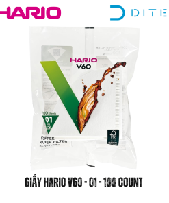 Giấy lọc Hario V60 - size 01 - 100 tờ