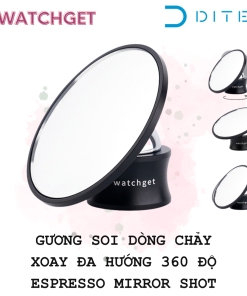 Gương soi dòng chảy cà phê espresso mirror shot nhôm cao cấp có nam châm xoay 360 độ