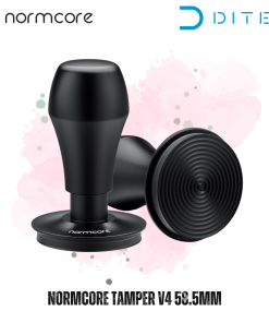 Nén cà phê Normcore 58.5mm Coffee Tamper V4 Titanium PVD Coasting Ripple Base - Đế Đồng Tâm