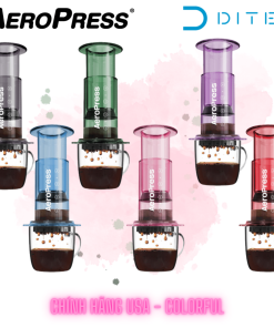 AEROPRESS CLEAR COLORFUL Chính hãng Mỹ | chất liệu Tritan trong suốt