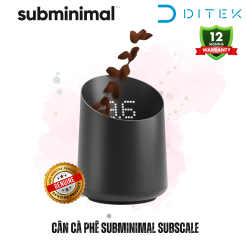Cân Subminimal Subscale - Cân Định Lượng Kỹ Thuật Số Tích Hợp Cốc Đong, Chuẩn Chống Nước IPX-4, LED Ẩn, Sạc USB-C